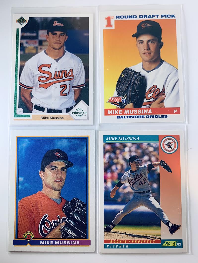  1991 Upper Deck #65 Mike Mussina Top Prospect Rookie