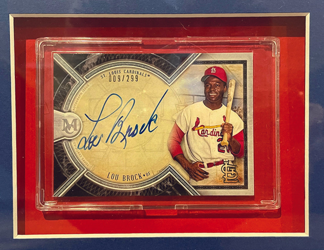 Lou Brock St. Louis Cardinals Signed Autograph Custom Jersey